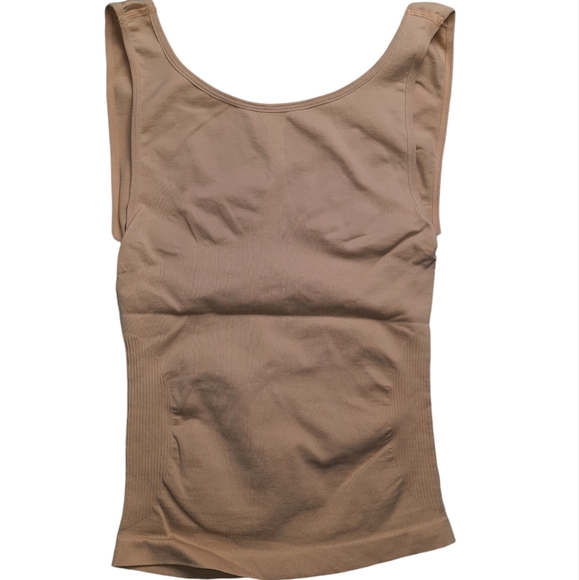 MeMoi SlimMe 2 Shaping Camis Nude/Black SZ XL - Picture 4 of 11